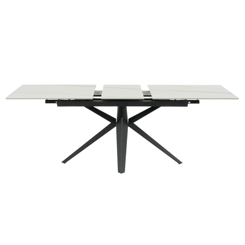 Extendable dining table ZORY - white