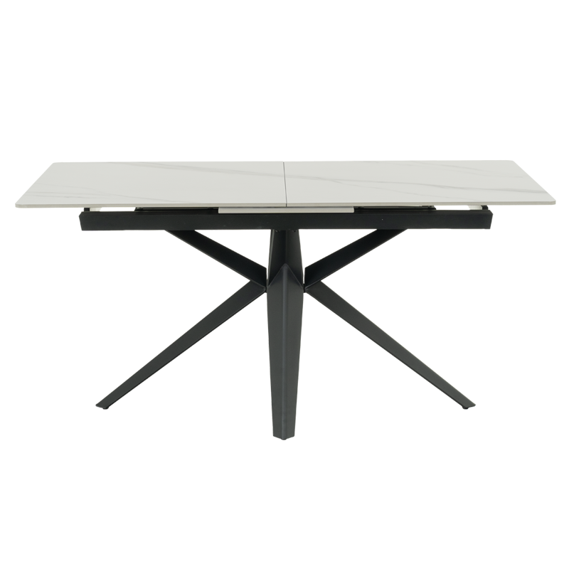 Extendable dining table ZORY - white