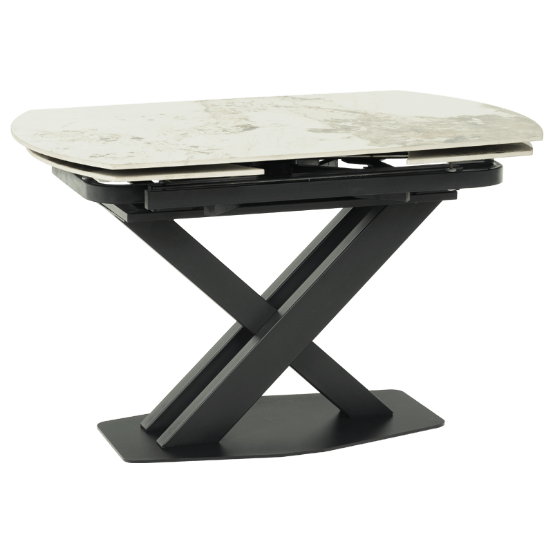 Extendable dining table DIGORA L NEW - gray / white