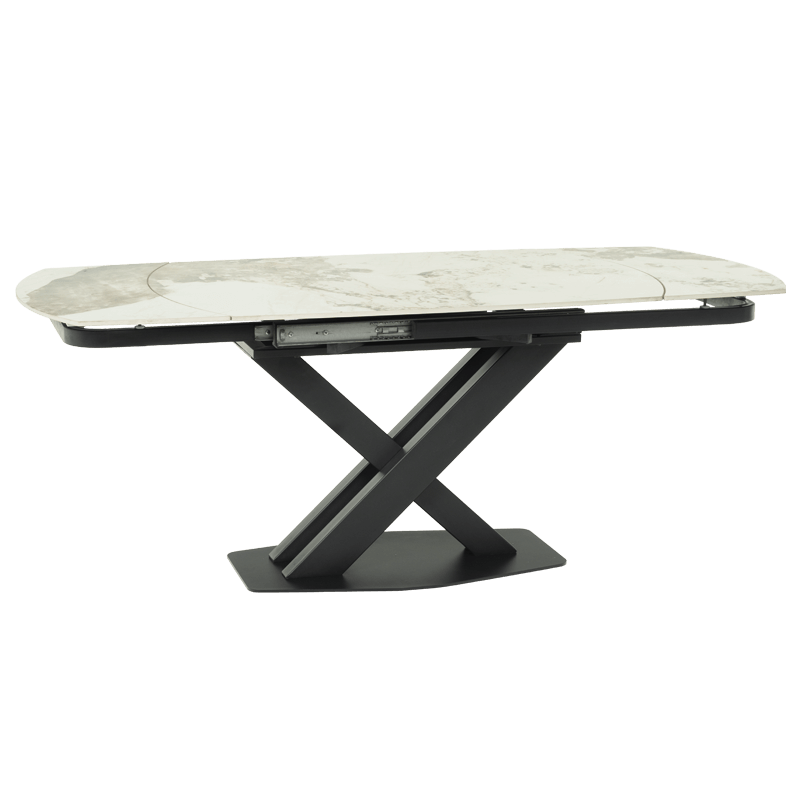 Extendable dining table DIGORA L NEW - gray / white