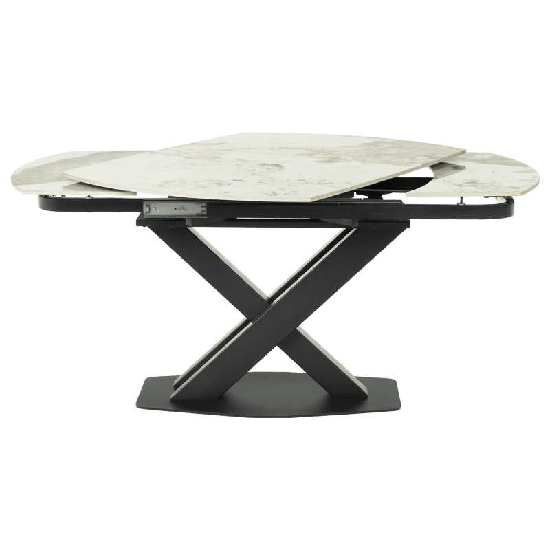Extendable dining table DIGORA L NEW - gray / white