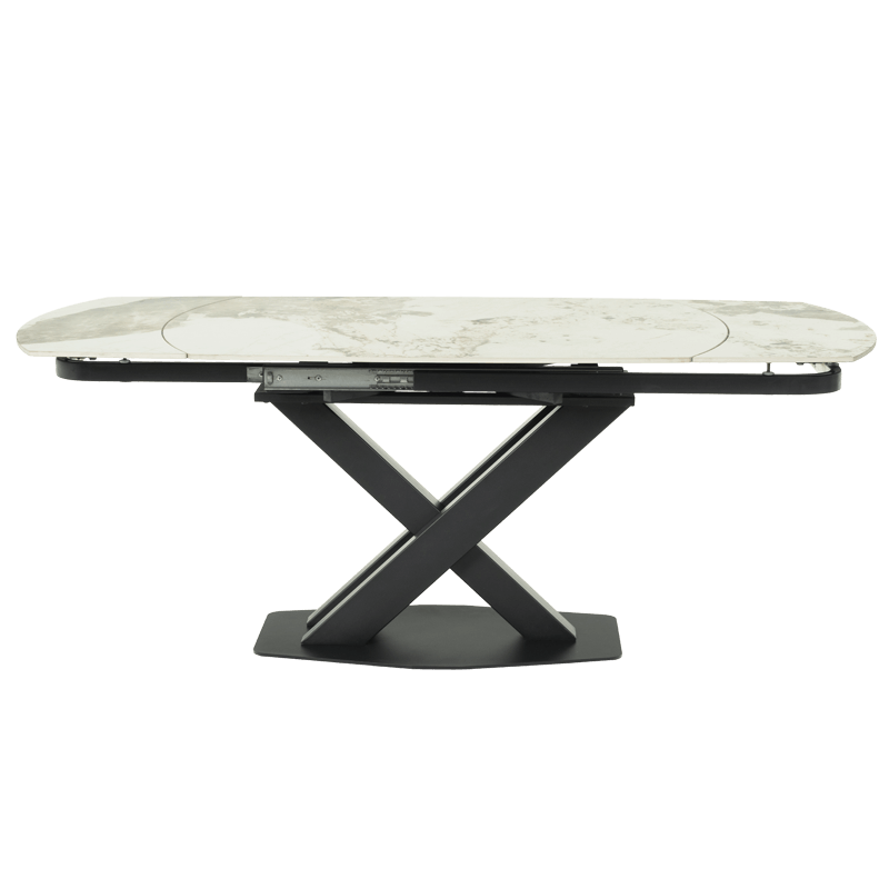 Extendable dining table DIGORA L NEW - gray / white