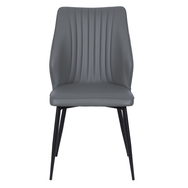 Dining chair LAREDO Y eco leather - dark gray 14