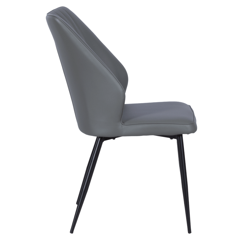 Dining chair LAREDO Y eco leather - dark gray 14