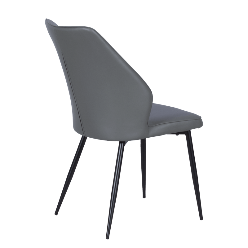 Dining chair LAREDO Y eco leather - dark gray 14
