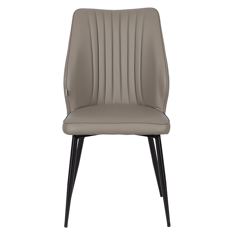 Dining chair LAREDO Y eco leather - dark beige 80