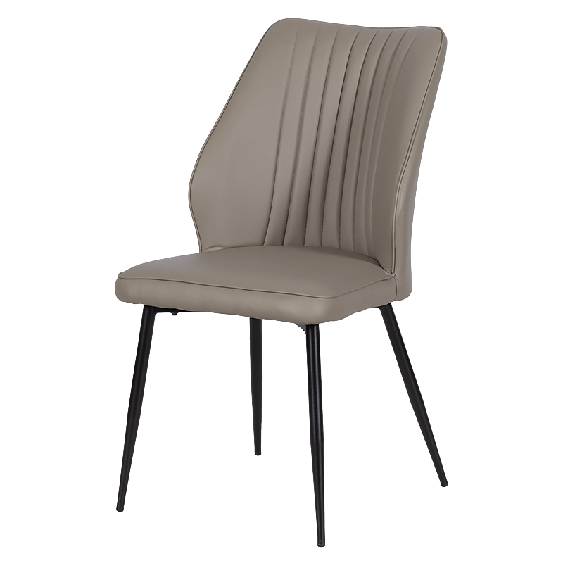 Dining chair LAREDO Y eco leather - dark beige 80
