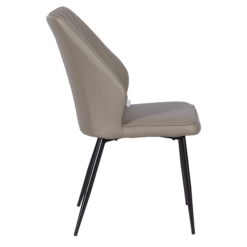 Dining chair LAREDO Y eco leather - dark beige 80