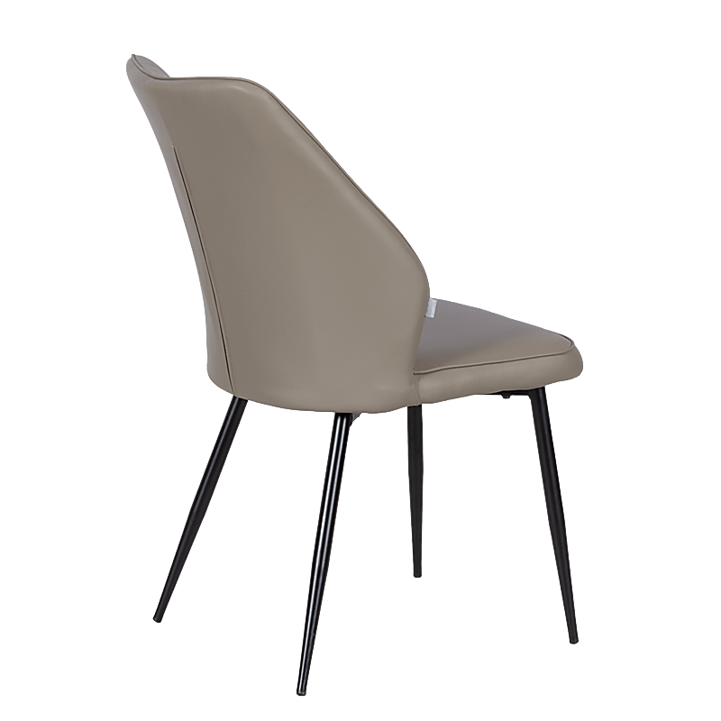 Dining chair LAREDO Y eco leather - dark beige 80