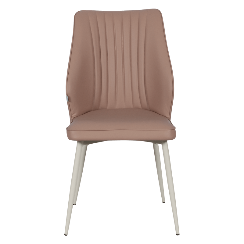 Dining chair LAREDO 1 Y silicone leather - light brown 11