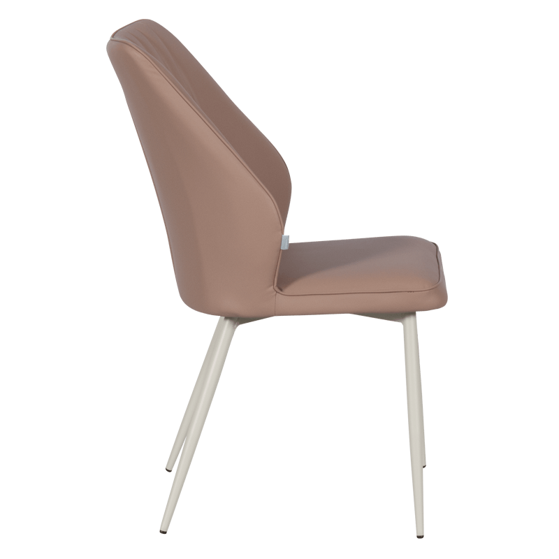 Dining chair LAREDO 1 Y silicone leather - light brown 11