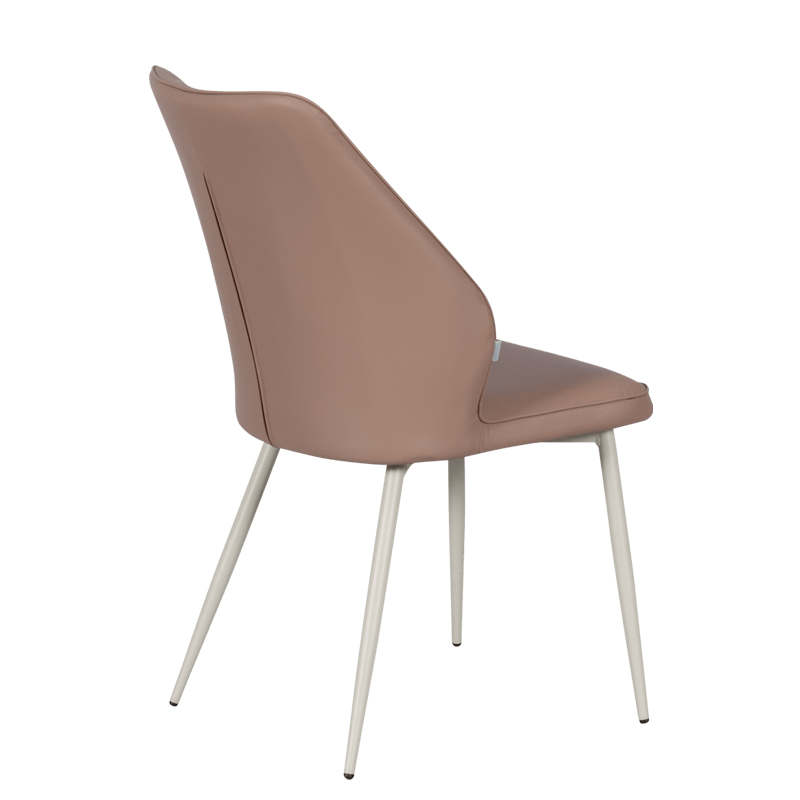 Dining chair LAREDO 1 Y silicone leather - light brown 11