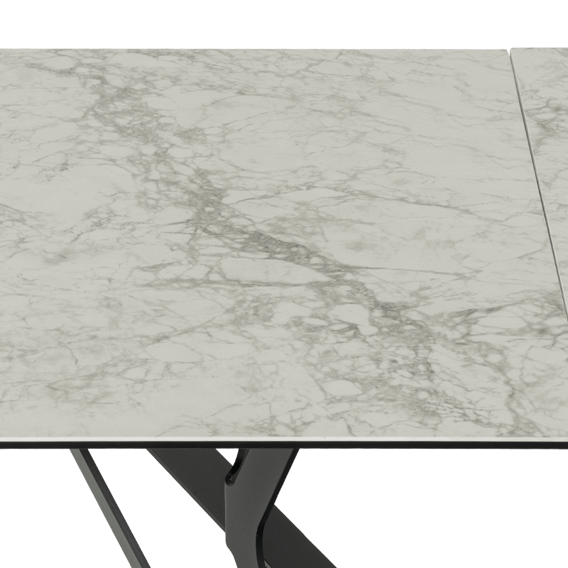 Extendable dining table MARKI - white