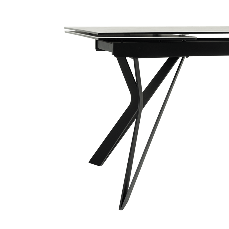 Extendable dining table MARKI - white