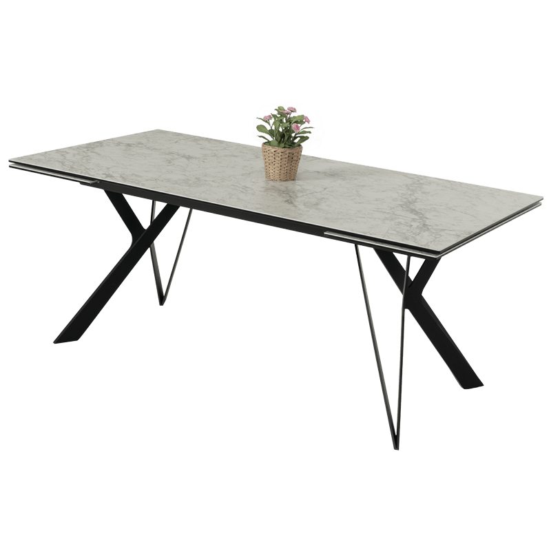Extendable dining table MARKI - white