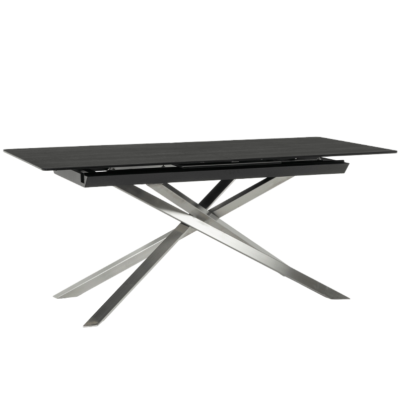 Extendable dining table KIKOL - brown