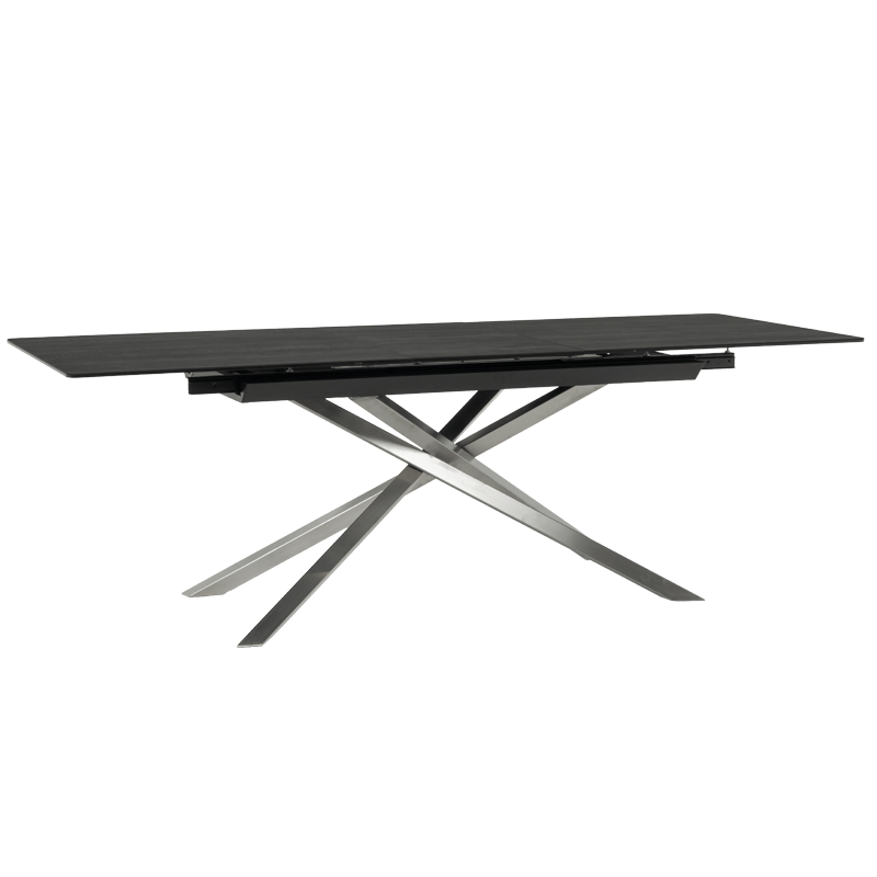 Extendable dining table KIKOL - brown