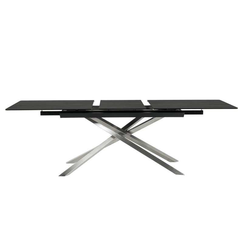 Extendable dining table KIKOL - brown
