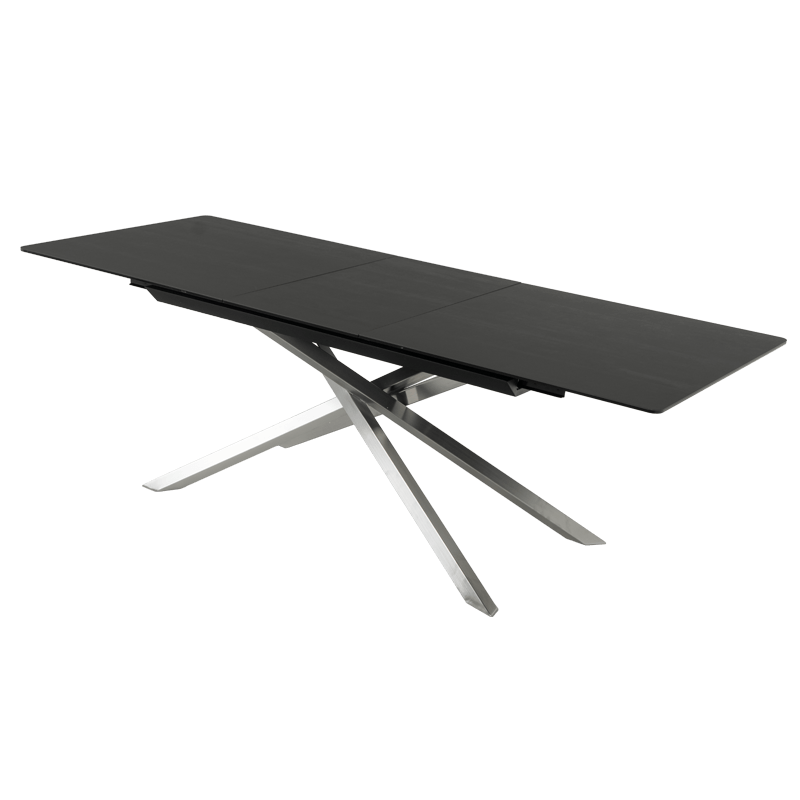 Extendable dining table KIKOL - brown