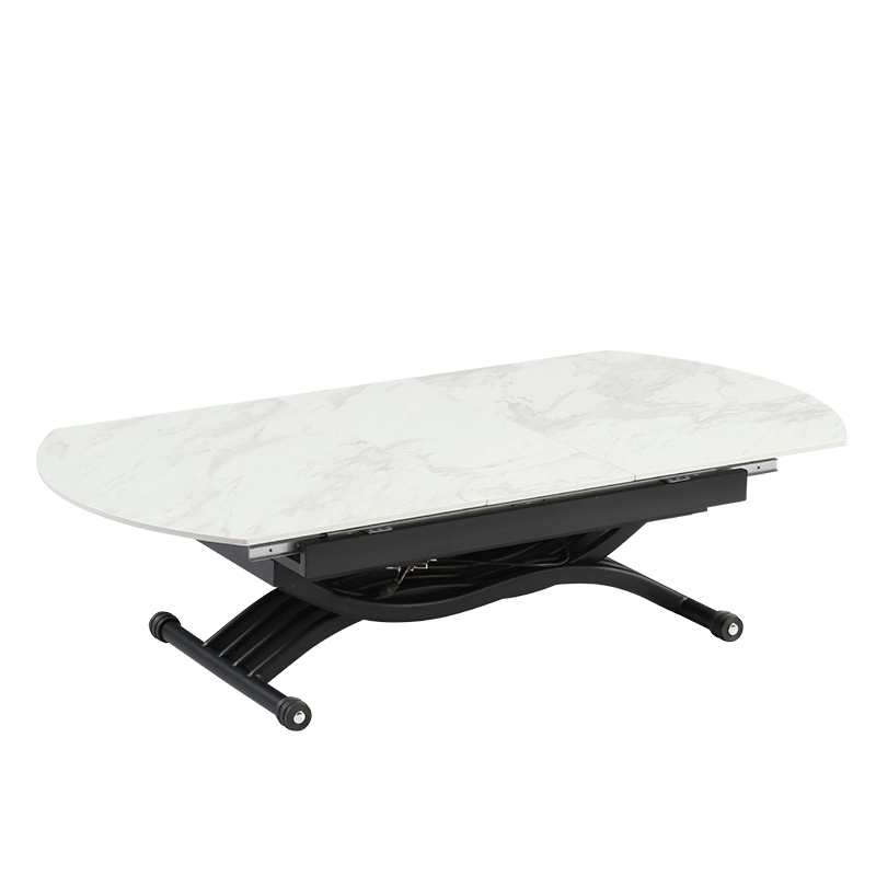 Extendable table with lifting mechanism LESKO - white