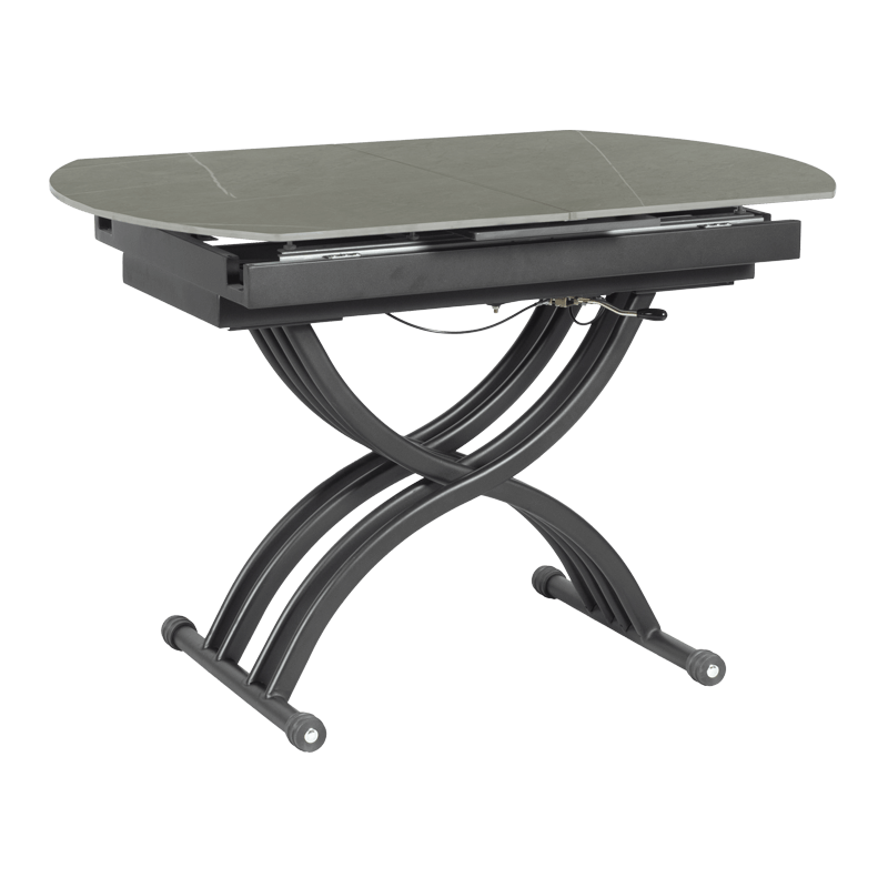 Extendable table with lifting mechanism LESKO - gray
