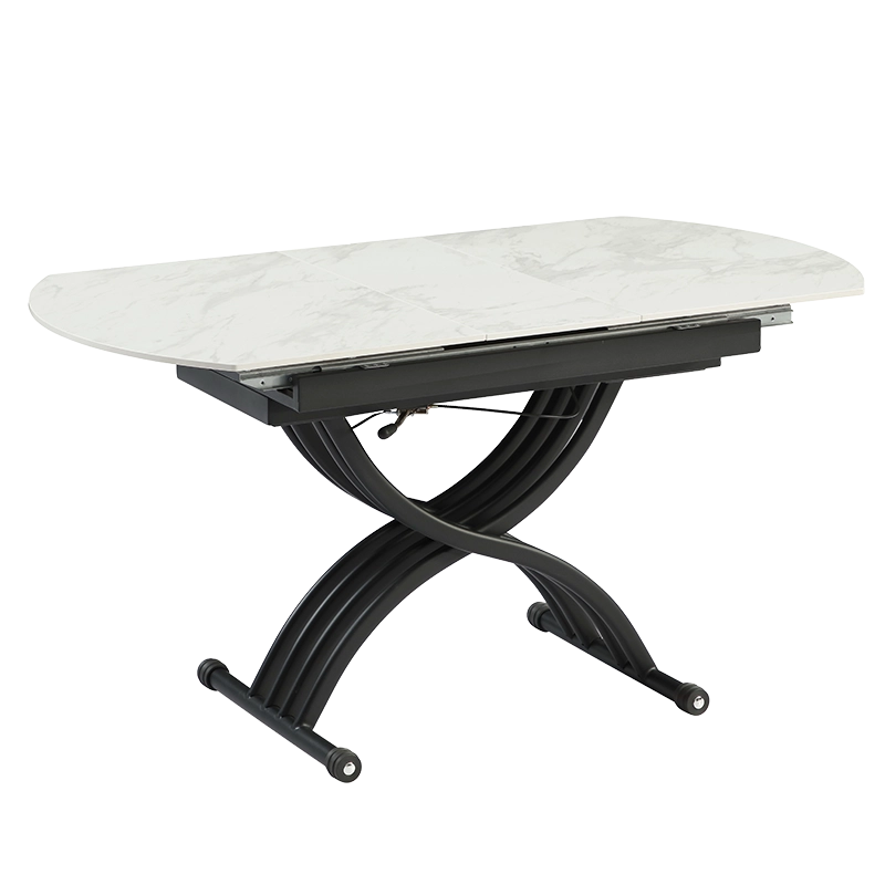 Extendable table with lifting mechanism LESKO - white