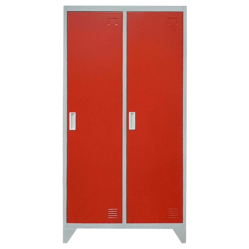 Metal cabinet Carmen CR-1602 KZ - Gray / red