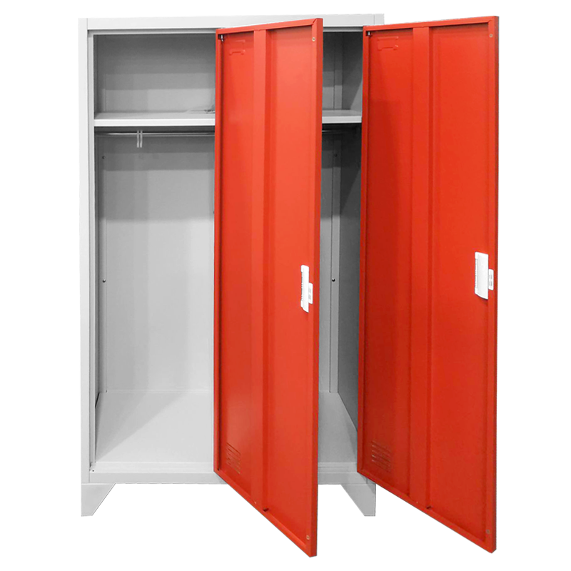 Metal cabinet Carmen CR-1602 KZ - Gray / red