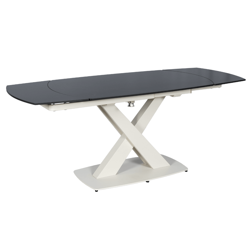 Extendable dining table MATEO - black