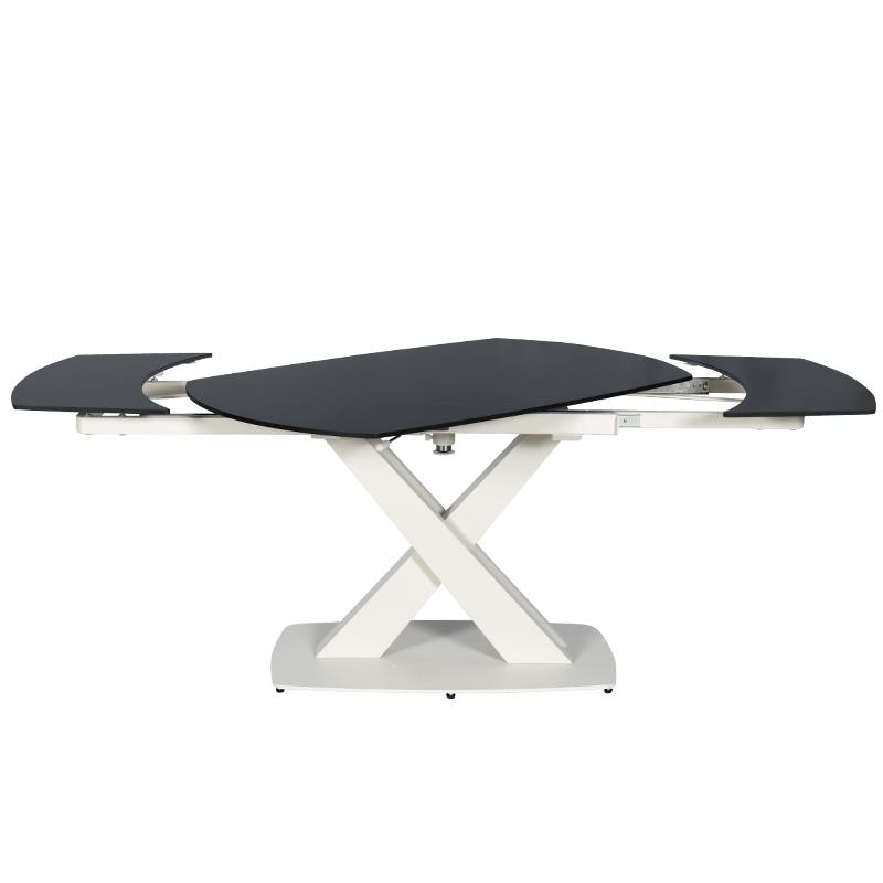 Extendable dining table MATEO - black