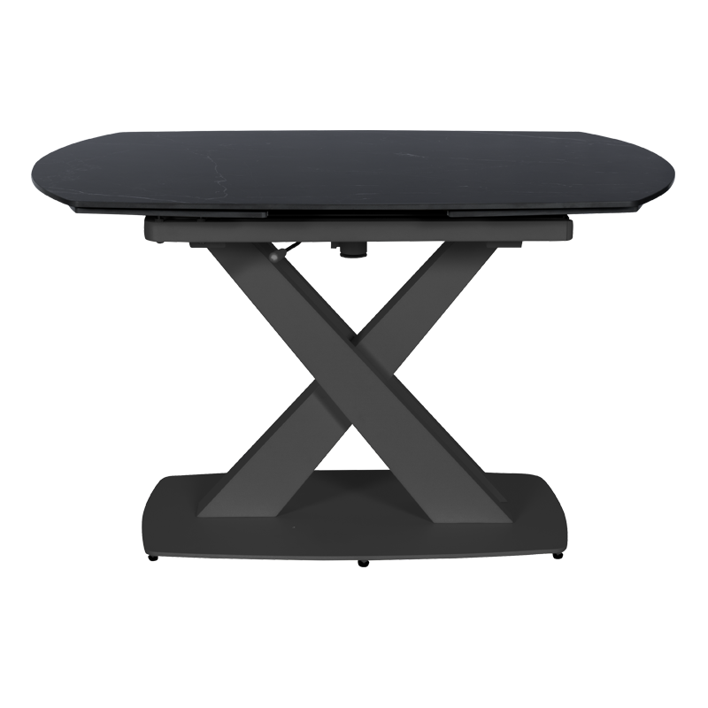 Extendable dining table MATEO - black/black