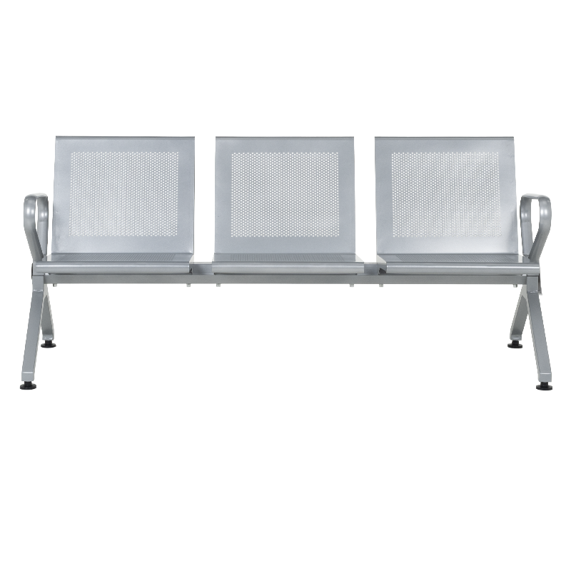 Visitor bench with 3 seats Carmen CR-1039-3 - silver
