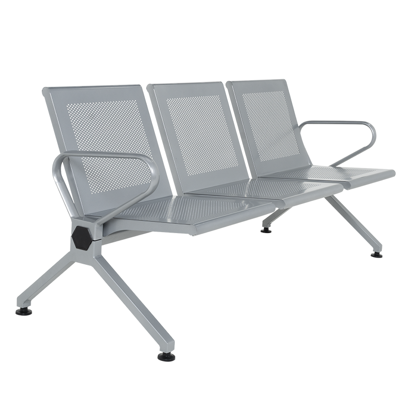 Visitor bench with 3 seats Carmen CR-1039-3 - silver