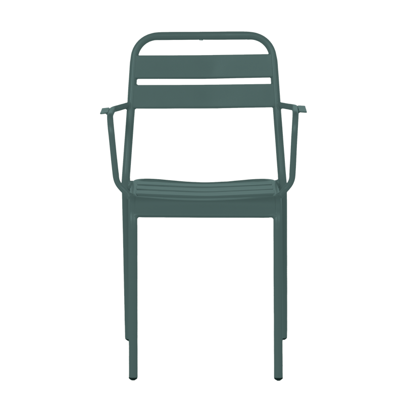 Metal garden chair ZAMFARA - dark green