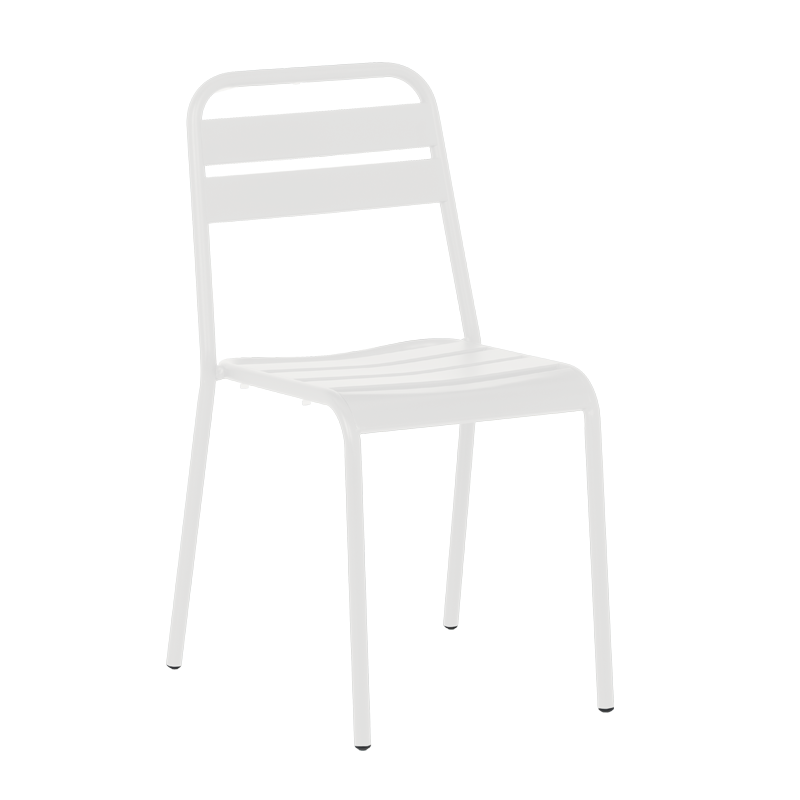 Metal garden chair ABA - white