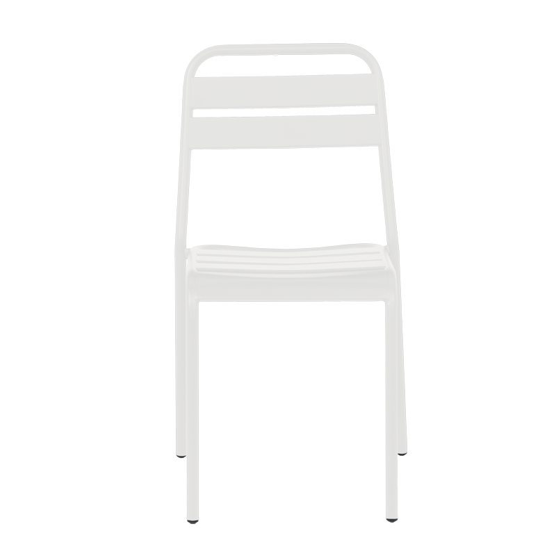 Metal garden chair ABA - white