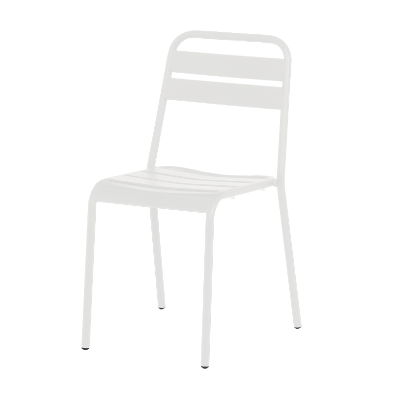 Metal garden chair ABA - white