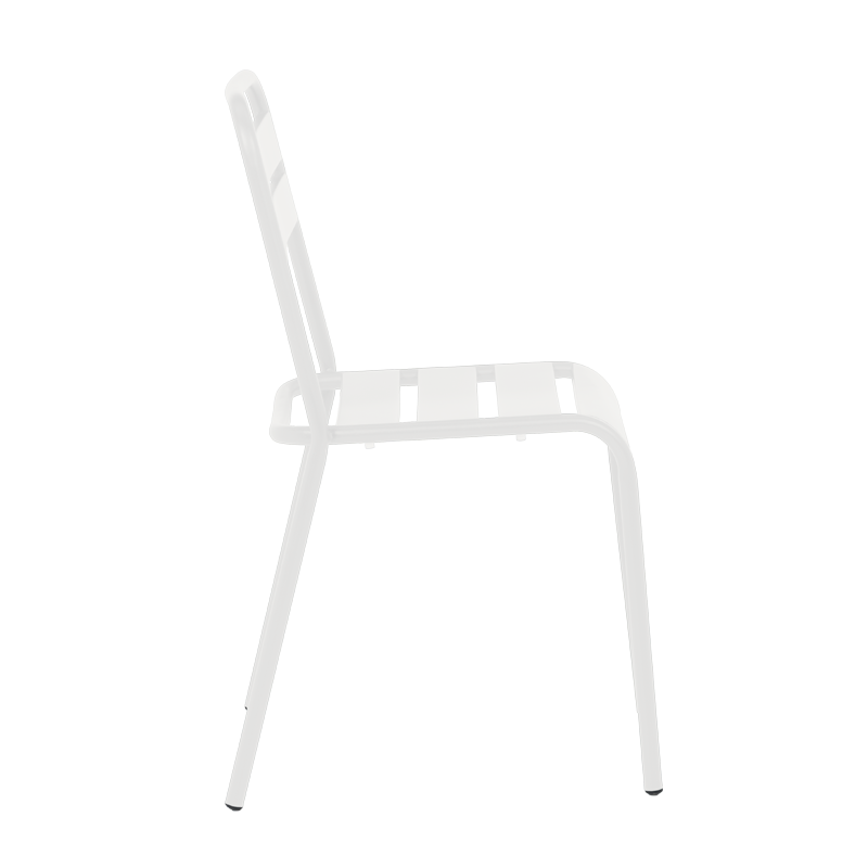 Metal garden chair ABA - white