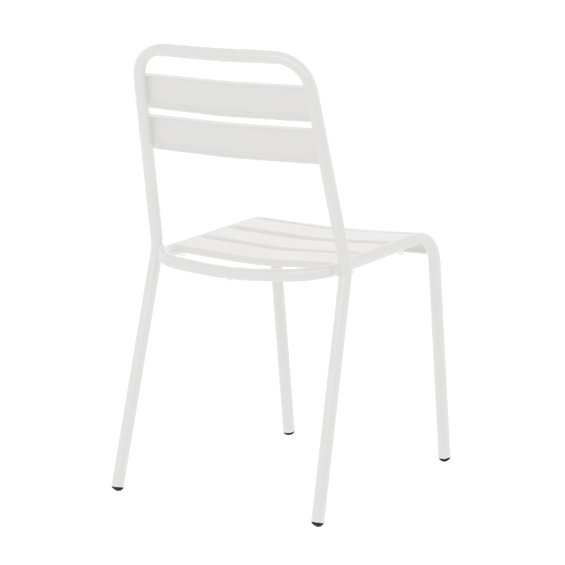 Metal garden chair ABA - white