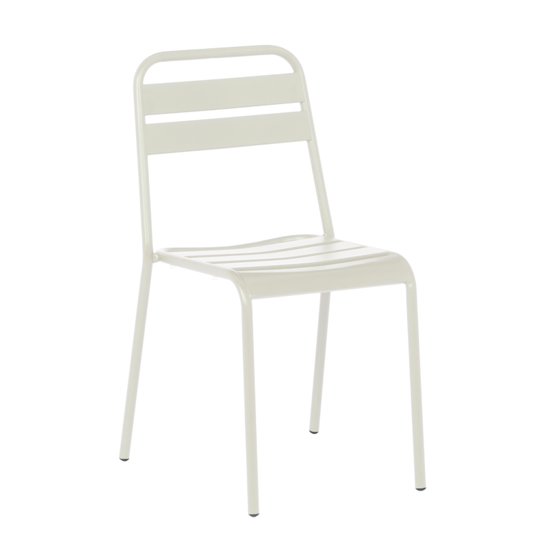 Metal garden chair ABA - light gray