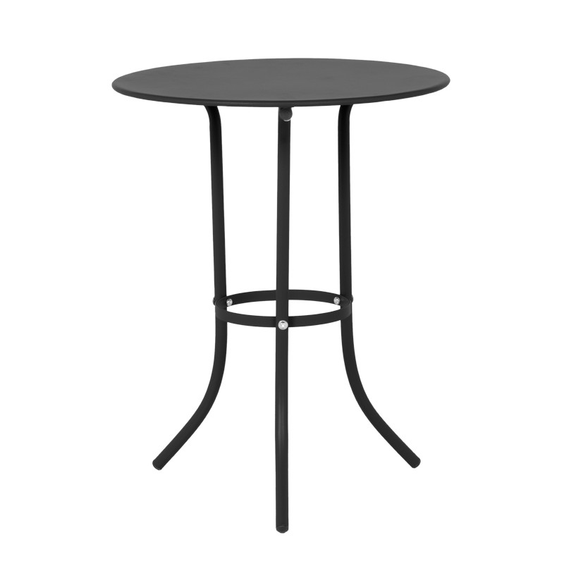 Metal garden table NIGER D 60 - black
