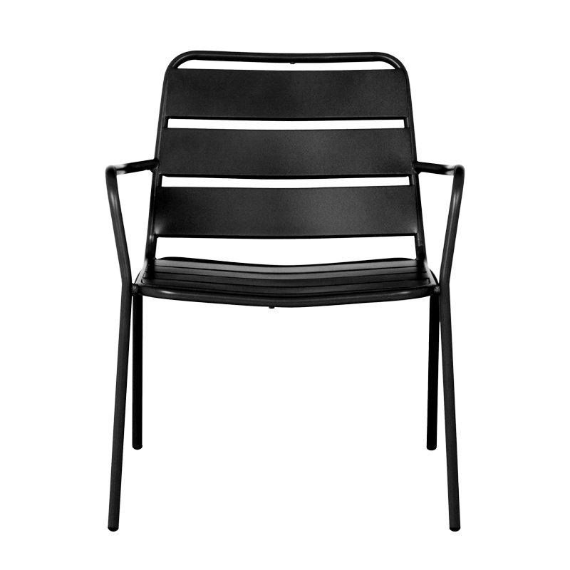 Metal garden chair SAKI - black