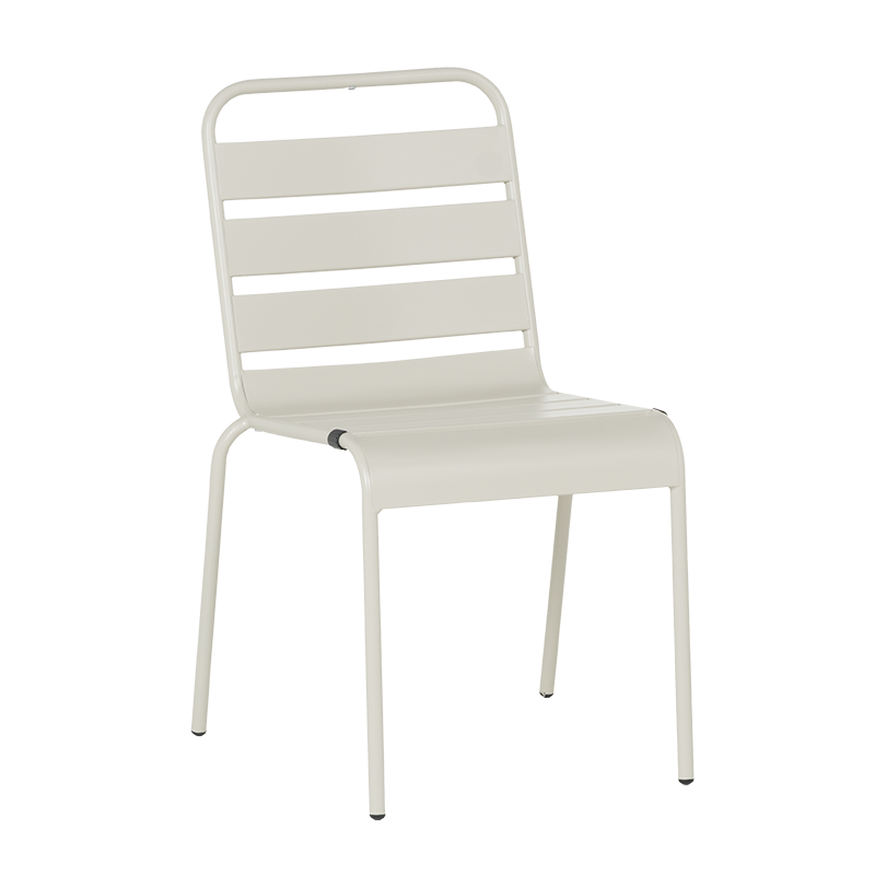 Metal garden chair MURI - light gray