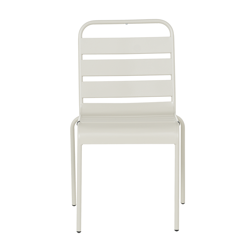 Metal garden chair MURI - light gray