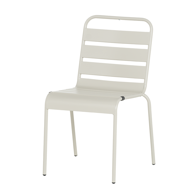 Metal garden chair MURI - light gray