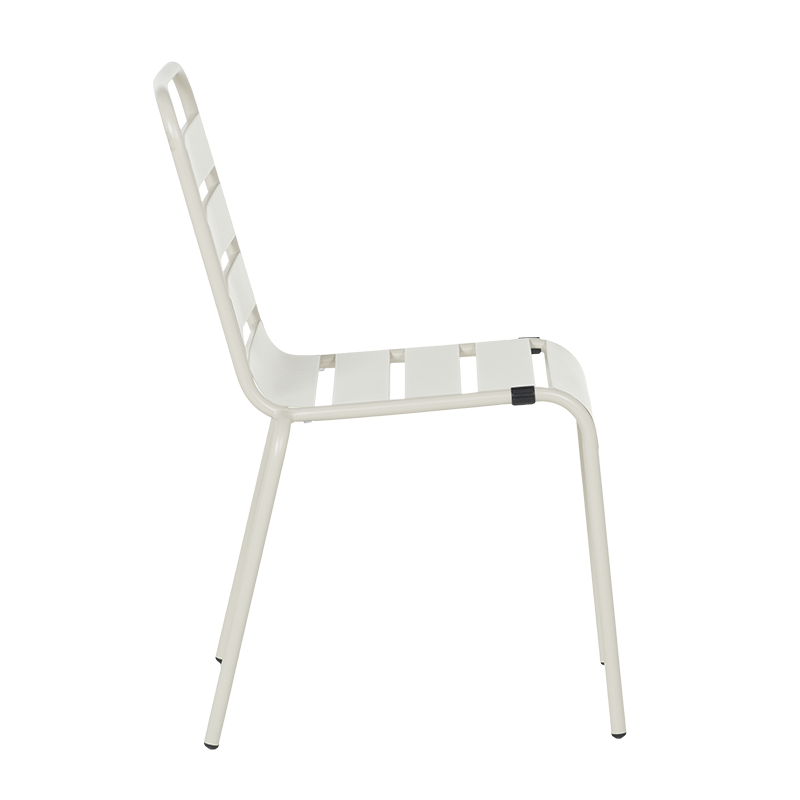 Metal garden chair MURI - light gray