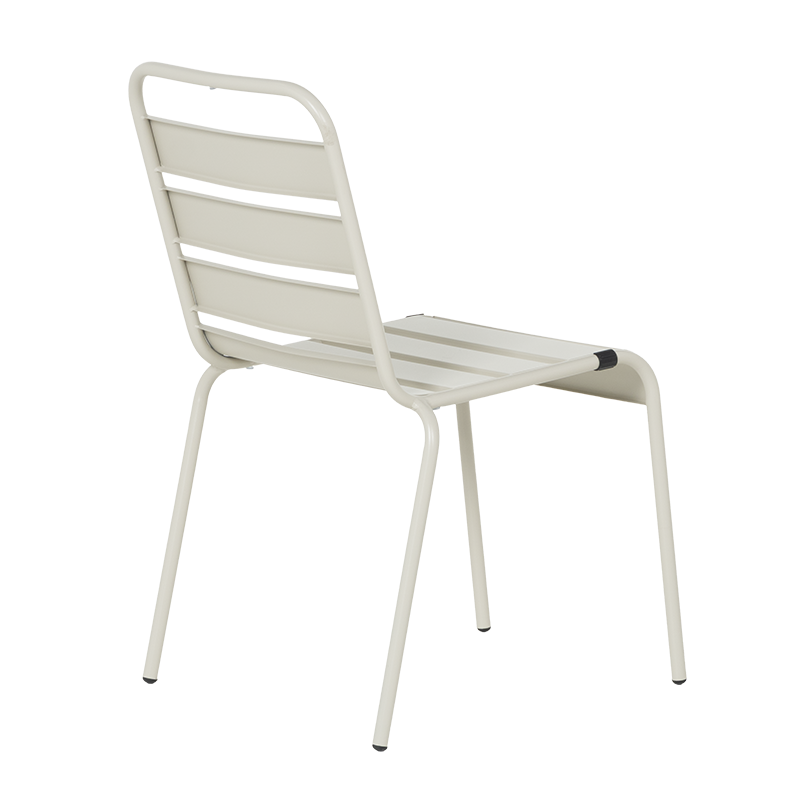 Metal garden chair MURI - light gray
