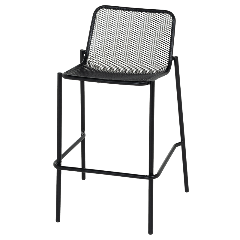 Metal catering bar stool BAMA - black