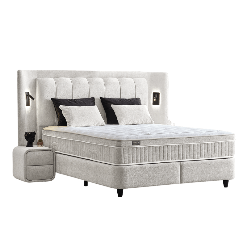 Υπνοδωμάτιο με ταπετσαρία και στρώμα JULIE 160 x 200 - Pearl SY