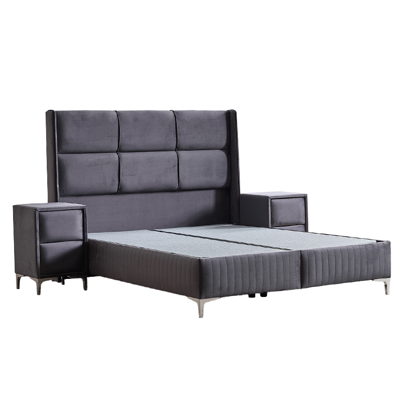 Тапицирана спалня с матрак BELLA 160 x 200 - графит 29